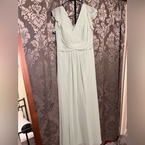 Mint blue bridesmaid dress